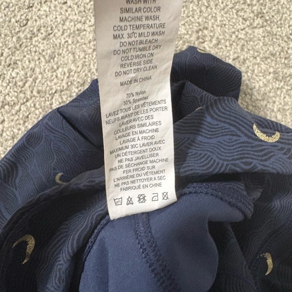 ZYIA‎ Navy Terrace Moon Luxe Leggings Size 6-8 - Picture 5 of 7